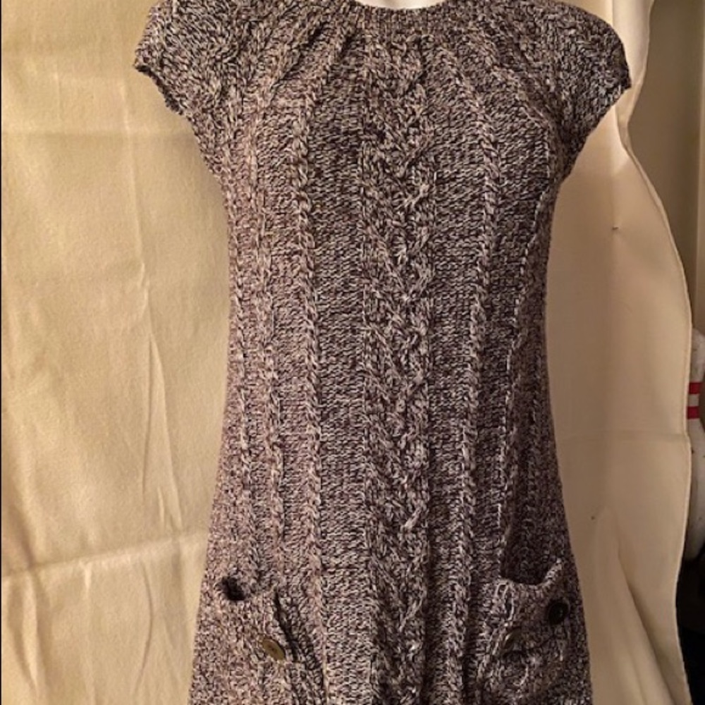 Style & Co cap sleeve long sweater